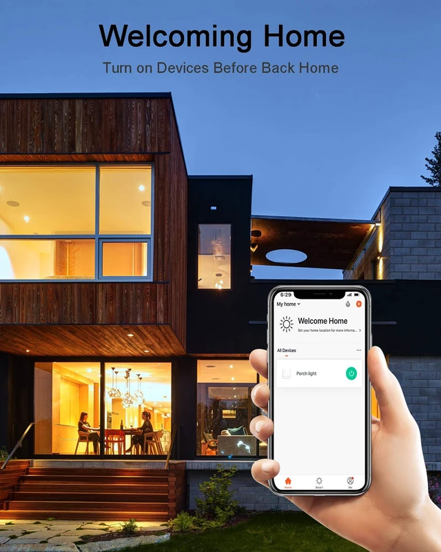 Alt view image 4 of 7 - Thinkbee Smart Light Switch 2.4GHz WiFi Wireless Switch Kit, 1000W LED Load | Compatible with Alexa, Google Assistant and IFTTT, Outdoor 984ft Indoor 656ft Remote Control, No Hub Required,Ceiling Lamp