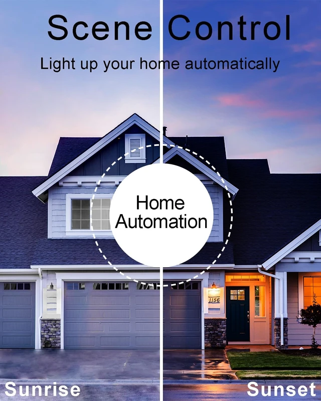 Alt view image 7 of 7 - Thinkbee Smart Light Switch 2.4GHz WiFi Wireless Switch Kit, 1000W LED Load | Compatible with Alexa, Google Assistant and IFTTT, Outdoor 984ft Indoor 656ft Remote Control, No Hub Required,Ceiling Lamp