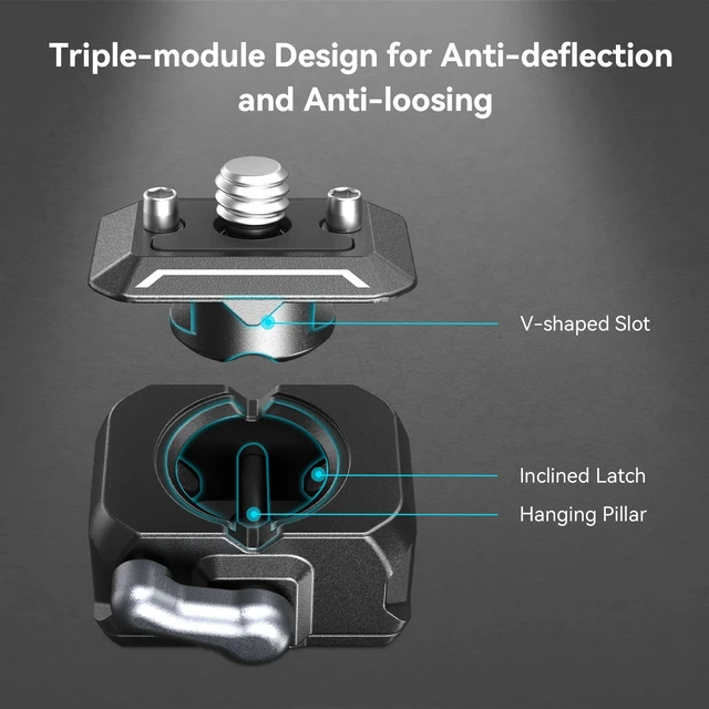 Alt view image 6 of 7 - SmallRig Quick Release Ballhead Magic Arm 360° Rotation Articulating Arm | with 1/4" Screw, Drop-in HawkLock Camera Clamp for Field Monitor, Camera, Light, Max Load of 5kg, Aluminum Alloy - 3515C