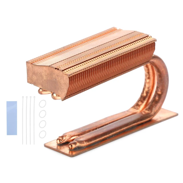Alt view image 3 of 7 - M.2 SSD Heatsink, M.2 2280 Solid State Drive Cooler, Copper SSD Heat Sink with Heat Dissipation Film for M.2 2280 SSD, Computer Accessories