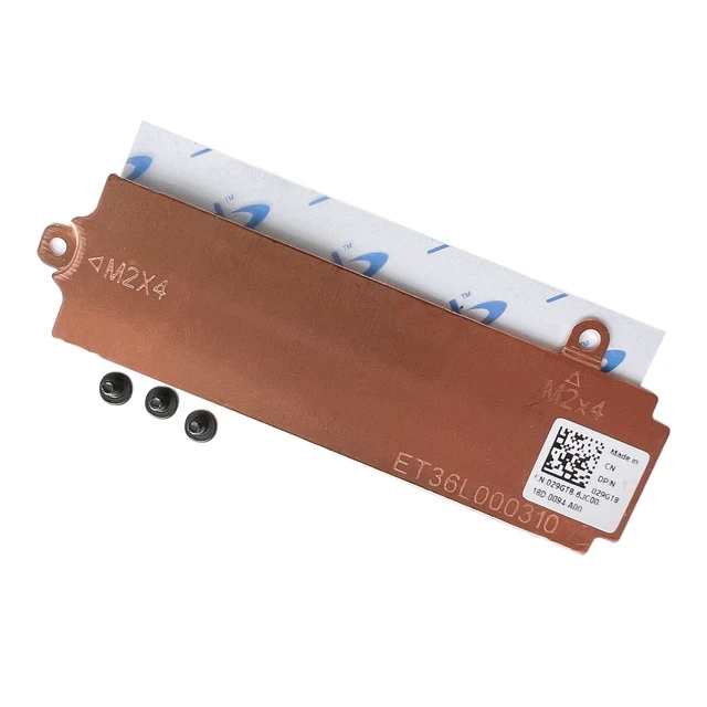 Alt view image 3 of 6 - M.2 2280 SSD Thermal Pad Kit Replacement for Dell G15 5520 5510 5511 5515 Bracket Shield 29GT8 Heatsink Caddy X8MY9