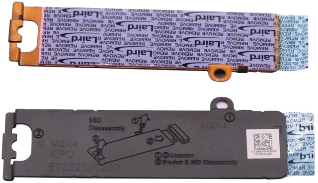 Alt view image 3 of 7 - NEW M.2 2280 SSD Heatsink Thermal Shield Caddy Replacement for 6GFVV Dell G15 5530 5531 5535 G16 7630 7635 Solid State Drive M2 2280 SSD Bracket 06GFVV