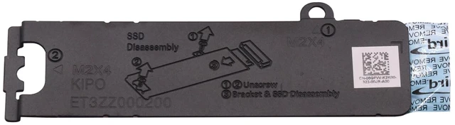 Alt view image 4 of 7 - NEW M.2 2280 SSD Heatsink Thermal Shield Caddy Replacement for 6GFVV Dell G15 5530 5531 5535 G16 7630 7635 Solid State Drive M2 2280 SSD Bracket 06GFVV