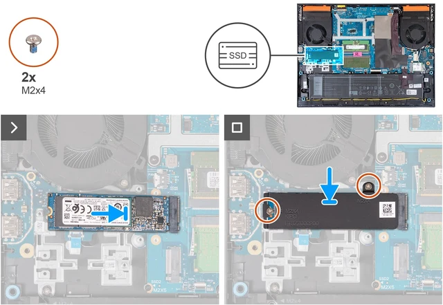 Alt view image 6 of 7 - Deal4GO M.2 2280 SSD Heat Thermal Shield Heatsink 6GFVV 06GFVV Replacement for Dell G15 5530 5535, G16 7630 7635 2023 Gaming Laptop