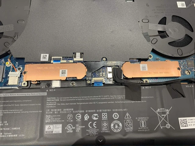 Alt view image 6 of 6 - Deal4GO 2nd Second 2280 M.2 SSD Heatsink Hard Drive Cover Thermal Shield RT4G1 0RT4G1 for Dell Alienware M15 R3 R4 M17 R3 R4
