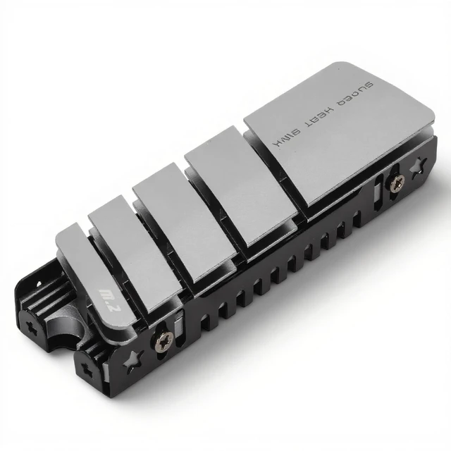 Main image of M.2 NVMe SSD Heatsink, Aluminum Alloy Double-Sided Cooler with Silicone Thermal Pad for M.2 2280 SSD