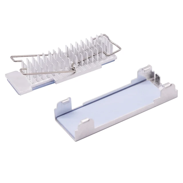 Alt view image 5 of 7 - New M.2 2280 SSD Upgrade Kit III Bracket + Heatsink Replacement for 4XF1C39743 ThinkCentre M90t M90s M80t M80s M70t M70s P360 9550 P348 P340 SFF TWR