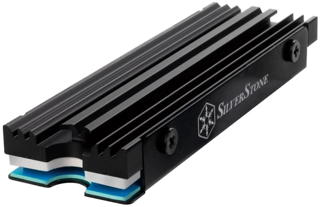 Main image of SilverStone Technology TP07 Ultra Slim-Profile Aluminum Alloy M.2 SSD Cooling kit, SST-TP07B