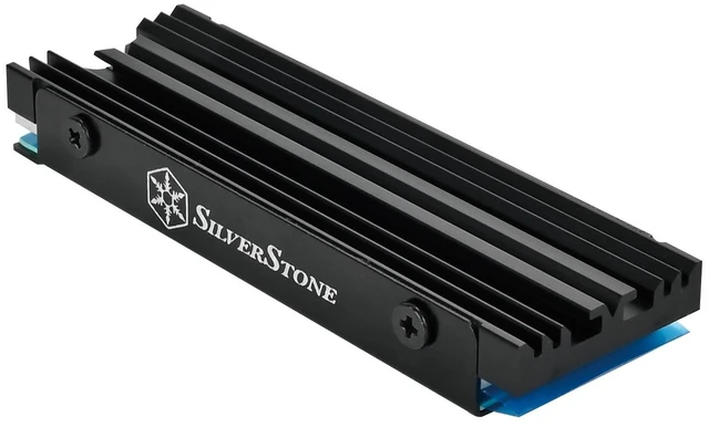 Alt view image 2 of 4 - SilverStone Technology TP07 Ultra Slim-Profile Aluminum Alloy M.2 SSD Cooling kit, SST-TP07B