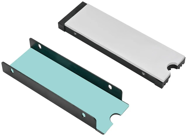 Alt view image 3 of 4 - SilverStone Technology TP07 Ultra Slim-Profile Aluminum Alloy M.2 SSD Cooling kit, SST-TP07B