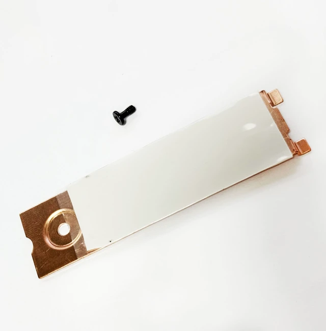 Alt view image 2 of 3 - Fleshy Leaf M.2 SSD3 SSD4 SSD Heat Thermal Shield Heatsink Replacement for ZBook Fury 15 G7 G8 17 G7 G8 ET2WW000D00