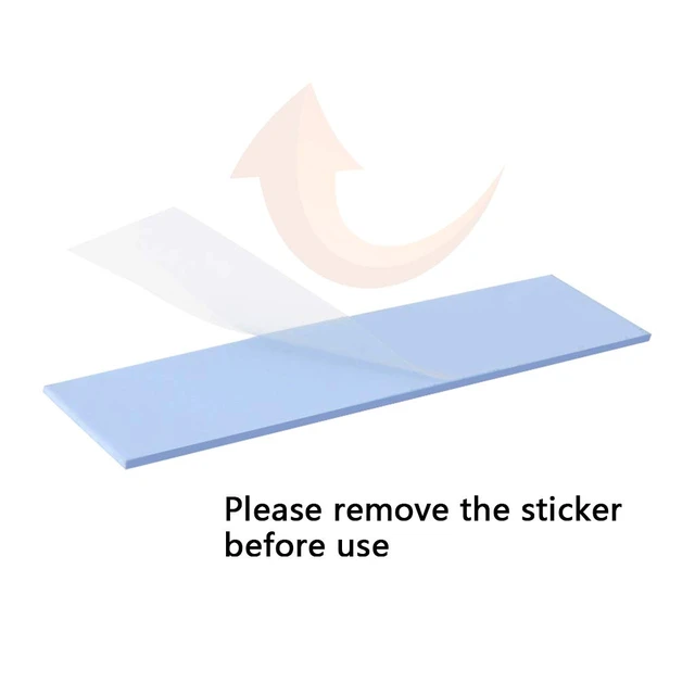 Alt view image 6 of 7 - icepc M.2 Heatsink for PS5 2280 SSD Pure Copper Heatsink Kit Cooler Heat Sink with Silicone Based Thermal Pad for Cooling M.2 NVME SSD (70x20x4mm)