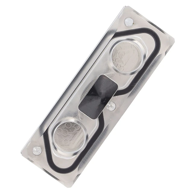 Alt view image 5 of 7 - Acogedor M.2 NVME SSD Water Block, G1/4 Water Cooling Aluminum Heatsink Cooler with Silicone Thermal Pad for PC Custom Cooling System
