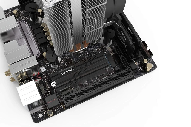 Alt view image 2 of 3 - MC1 M.2 SSD Cooler Heatsink, Single and Double Sided 2280 modules | Compatible with M.2 SSD Slot of Playstation, Allows Maximum read/write Speed for an Extended Lifespan, All Black Elegant Look