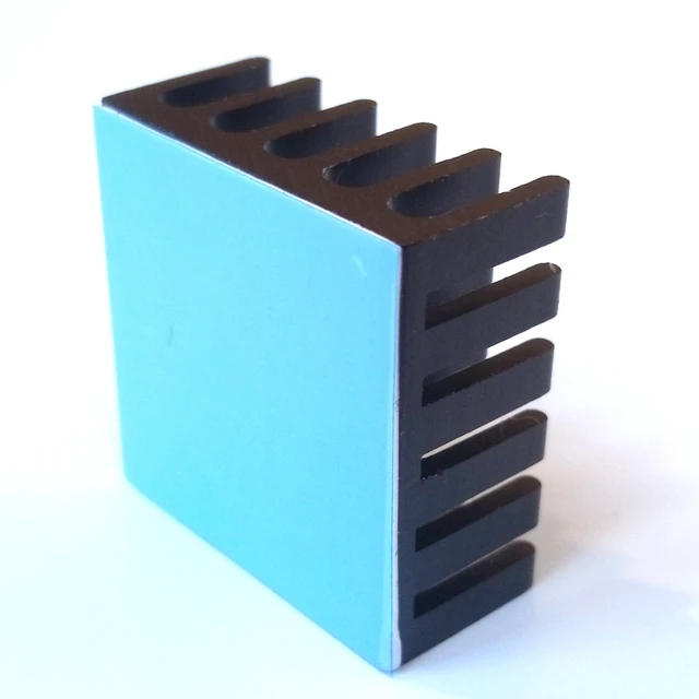 Alt view image 6 of 7 - Easycargo 10pcs 22mm Heatsink Kit 22x22x10mm + 3M8810 Thermal Conductive Adhesive Tape, Cooler Heat Sink for Cooling Raspberry Pi SSD PS5 M.2 SSD NVMe 2280 GPU IC Chips VRAM VGA RAM (22mmx22mmx10mm)