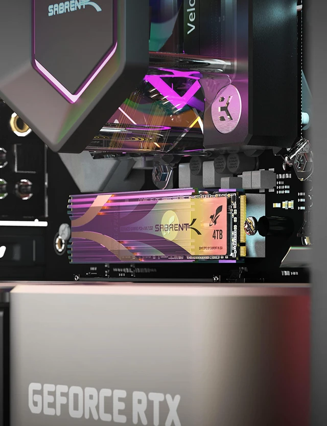 Alt view image 6 of 6 - SABRENT M.2 2280 SSD Rocket Gaming Edition Heatsink (SB-GHSK)