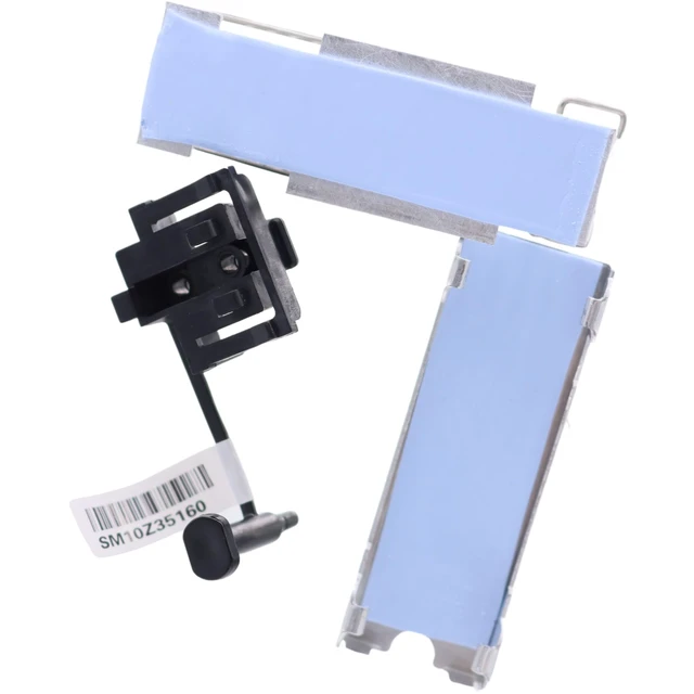 Alt view image 7 of 7 - Deal4GO M.2 SSD Support Bracket 5M10U50407 w/ 2280 Heatsink Thermal Pad 5H40U92990 Replacement for Lenovo ThinkCentre M70s M70t M80s M80t M90s M90t P350