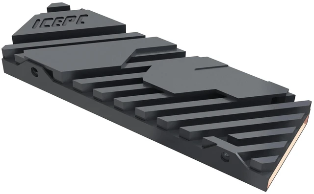 Main image of icepc M.2 PCIE NVME 2280 SSD Graphene Coating Full-Cover Copper Heatsink,SSD Radiator with Thermal Conductive Adhesive for PS5 Laptop PC 2280 NGFF Solid State Disk Cooler