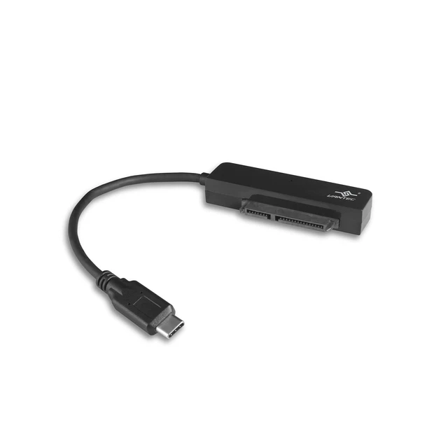 Alt view image 3 of 7 - Vantec USB 3.1 Gen 2 Type-C 2.5" SATA SSD/HDD Storage Adapter (CB-STC31-2PB) , black