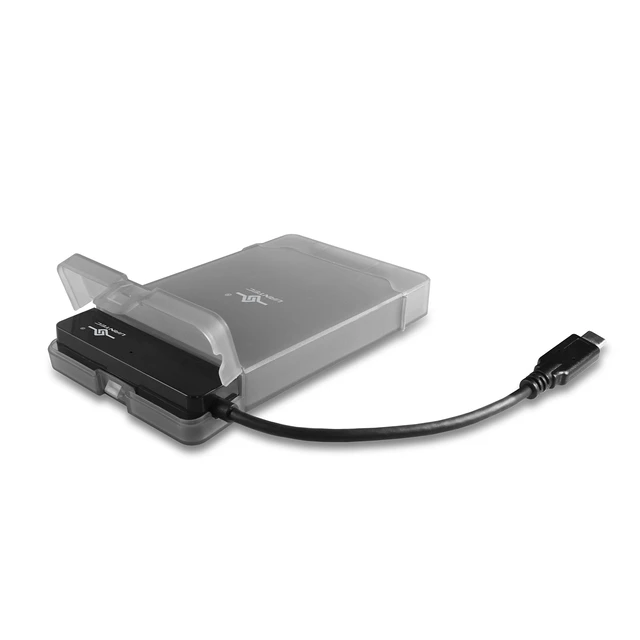 Alt view image 4 of 7 - Vantec USB 3.1 Gen 2 Type-C 2.5" SATA SSD/HDD Storage Adapter (CB-STC31-2PB) , black