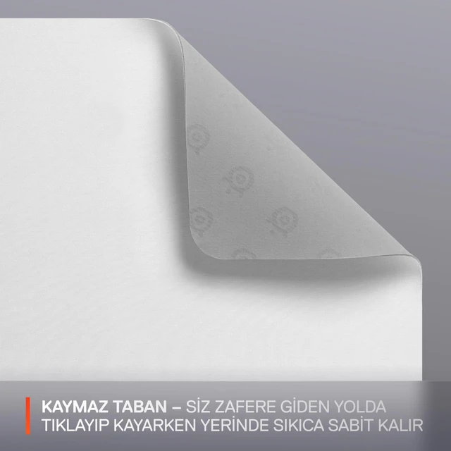 Alt view image 4 of 7 - SteelSeries QcK Mouse Pad (Medium) - White - Non-Slip Rubber Base - Best Tracking - Optimized for Gaming Sensors - 320mm x 270mm - FPS, MOBAs, RTS, MMO