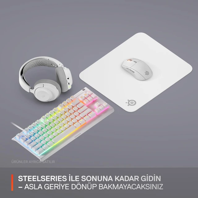 Alt view image 7 of 7 - SteelSeries QcK Mouse Pad (Medium) - White - Non-Slip Rubber Base - Best Tracking - Optimized for Gaming Sensors - 320mm x 270mm - FPS, MOBAs, RTS, MMO