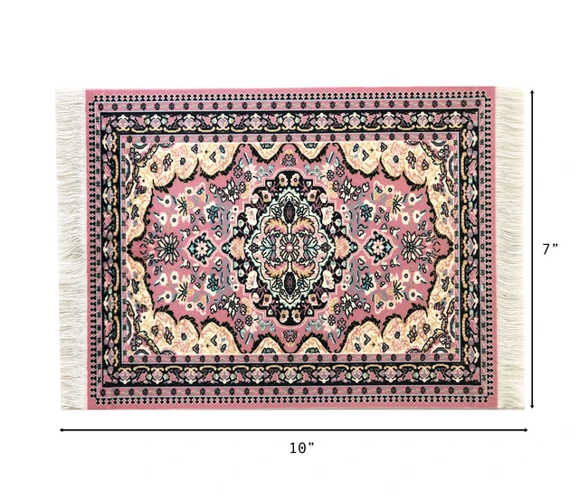 Alt view image 4 of 7 - Computer Carpet Mouse Pad | Oriental Style Rug Mouse Mat