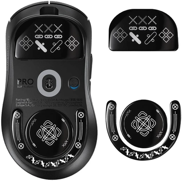 Main image of immoenuc Glass Mouse Skates for 2024 Logitech G PRO X Superlight 2 DEX Lightspeed Wireless Gaming Mouse Feet Pads Smooth Durable Game Mouse Accessories (Printing Pattern)