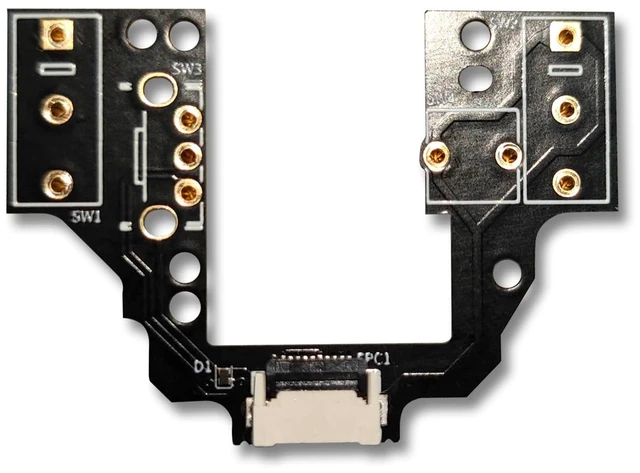 Main image of Hokeyio Hot-Swap Micro Switch PCB Kit for Logitech G Pro X Superlight 2 (GPX2SE &GPX2C & GPX2DEX & GPX2) Mice ENIG Gold Pads, 6-Claw Clamps | Fix Double-Click & Customize Clicks