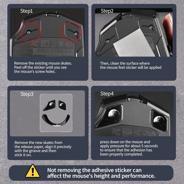 Alt view image 6 of 6 - immoenuc Glass Mouse Skates for Razer Naga V2 Pro Wireless Gaming Mouse Feet Pads Smooth Durable Game Mice Accessories Slimmer Toughened Glass Fabrication (Earth Pattern)