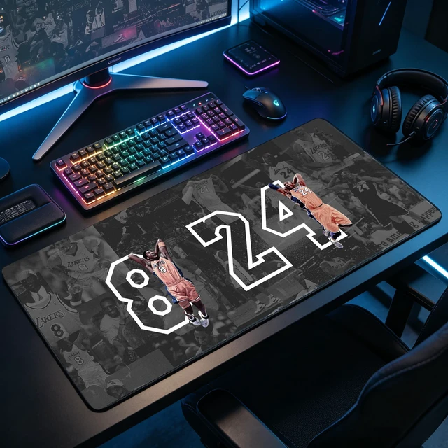 Alt view image 5 of 6 - RTGGSEL 31.5x11.8 Inch Non-Slip Long Extended Large Gaming Mouse Pad with Stitched Edges XL Laptops Keyboard Mouse Mat(8&24)
