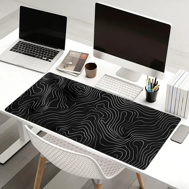 Alt view image 6 of 7 - Gaming Mouse Pad Large Mousepad 35.7x15.7in Desk Mat Keyboard Computer Pad | Extended xxl Large Gaming Mouse Pad Thick 3mmGaming Desk Pad Mat NonSlip Rubber Base,Waterproof Computer Mice Mat Protector