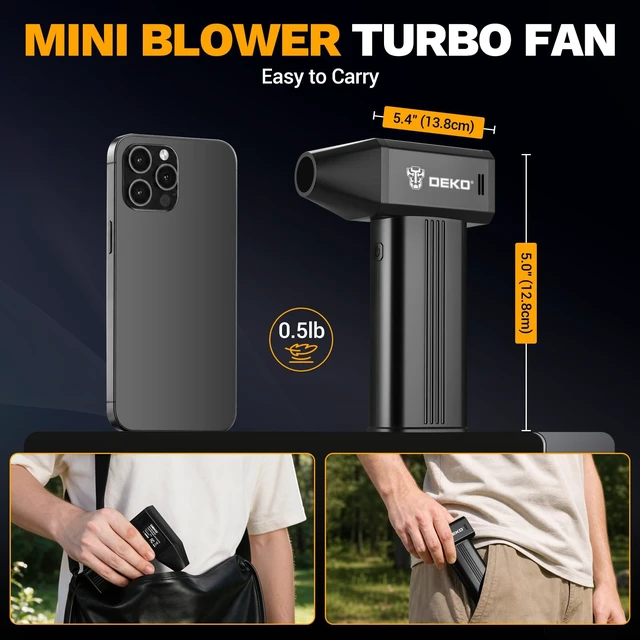 Alt view image 6 of 7 - Compressed Air Duster, 130000RPM High-Speed Electric Air Duster with 220G Wind Pressure, 4-Speed Adjustable, Dust Blower for PC Cleaning Kit, Computer Keyboard, Black