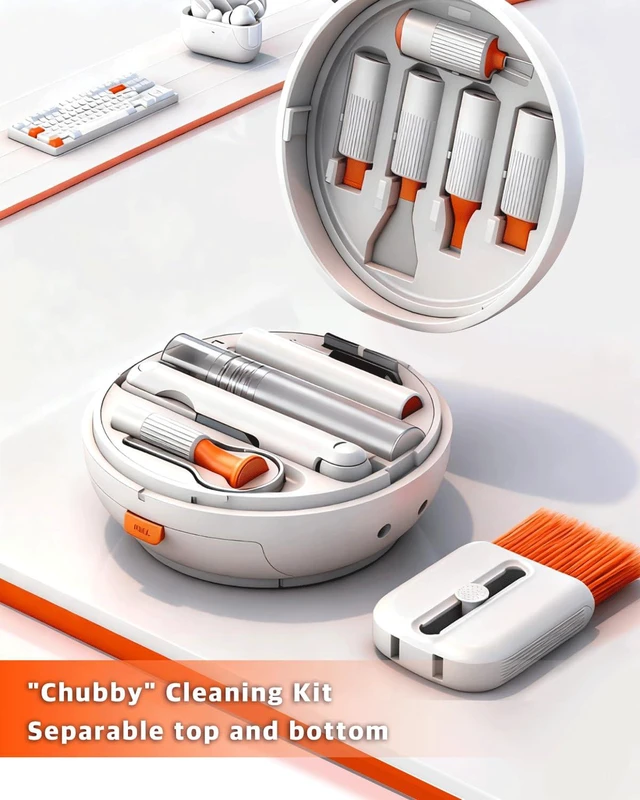Alt view image 6 of 6 - DXTTOOP 25-in-1 Electronics Cleaning Kit - Headphone Earbud Cleaner with Keycap Puller,Magnetic Charger Organizer & Phone Stand for Laptops,VR Headsets,Cameras & Small Gadgets
