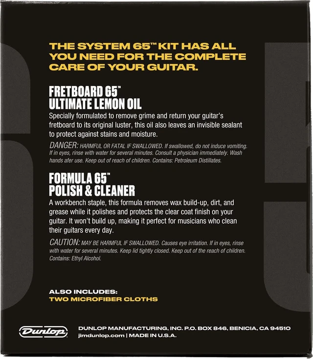 Alt view image 3 of 3 - Jim Dunlop System 65 Body & Fingerboard Cleaning Kit (6503)