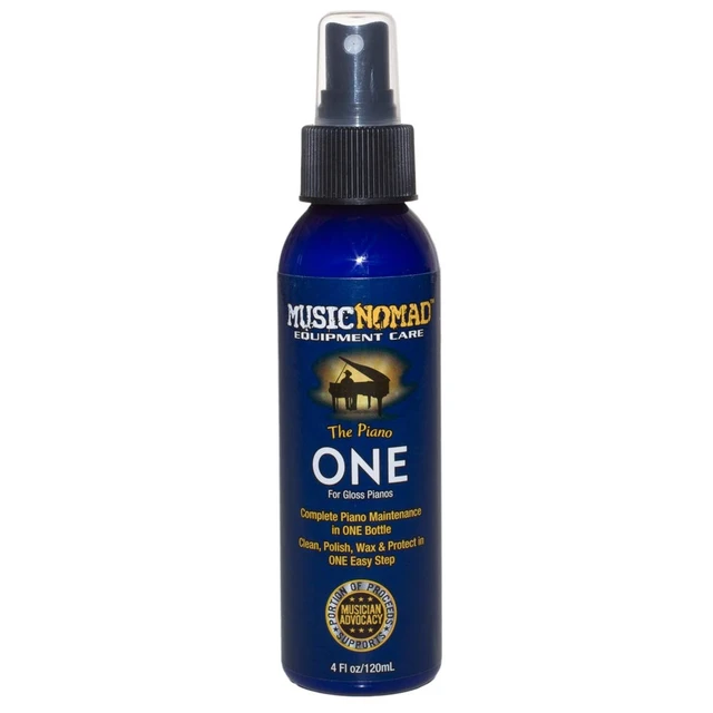 Alt view image 2 of 5 - MusicNomad 3 pc. Care Kit for Gloss Pianos - Cleaner, Polish, Cloth (MN132) | Soft, Non-Treated Microfiber Helps Lift Dust, Fingerprints and Polish Residue without Scratching.