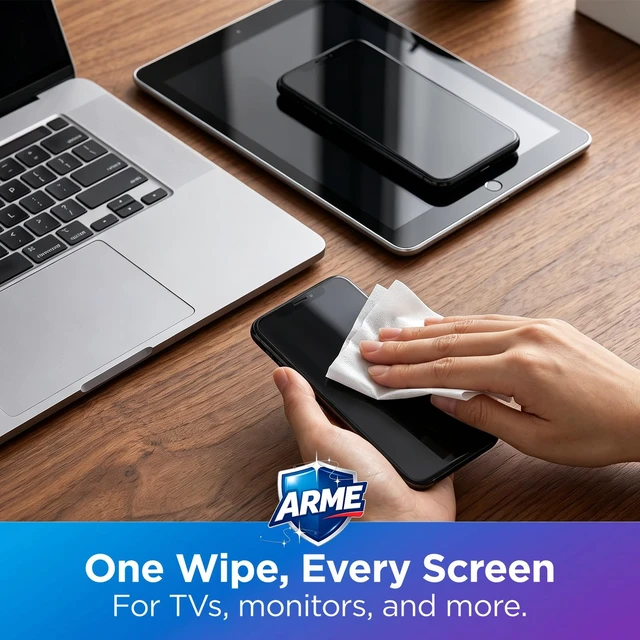 Alt view image 6 of 7 - Arme Computer Screen Cleaner Wipes,Individually Wrapped,240 PCS | Streak-Free&Scratch-Free Screen Wipes for Electronics,Monitors,Phones,Tech,Laptops, Computers, Ocean&Lavender Scent