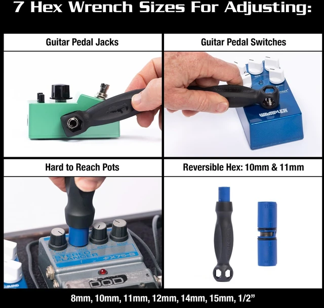 Alt view image 3 of 6 - MusicNomad 12 pc. Guitar Pedal Cleaning and Care Kit for Guitar & Bass (MN286)