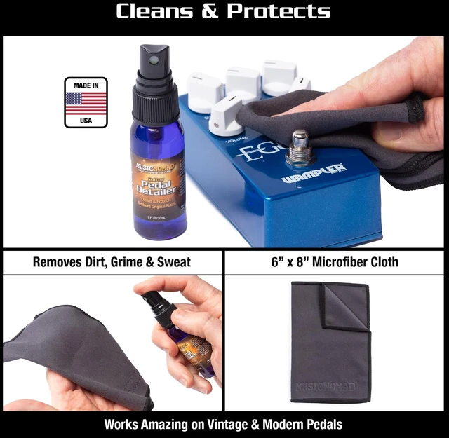 Alt view image 6 of 6 - MusicNomad 12 pc. Guitar Pedal Cleaning and Care Kit for Guitar & Bass (MN286)