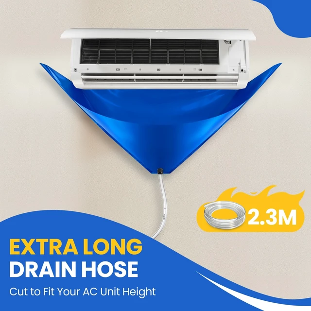Alt view image 4 of 7 - Cestluck 13PCS Mini Split Cleaning Kit with 2L High Pressure Sprayer | Deep Cleaning Air Conditioner Professional AC Cleaning Kit With Waterproof PVC Cleaning Cover and Drain Hose, Large