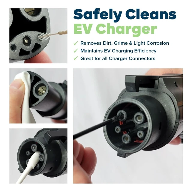 Alt view image 2 of 6 - KICTeam EV Charger Cleaning Kit | Cleaning Brushes, Cleaning Swabs, Scraper & Pick Tools, EV Touchscreen Cleaner, Microfiber Screen Cloths - K2-KEVCZ1