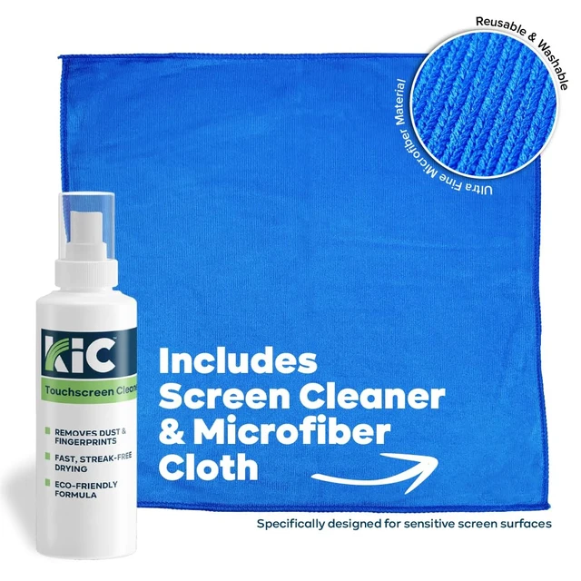 Alt view image 4 of 6 - KICTeam EV Charger Cleaning Kit | Cleaning Brushes, Cleaning Swabs, Scraper & Pick Tools, EV Touchscreen Cleaner, Microfiber Screen Cloths - K2-KEVCZ1