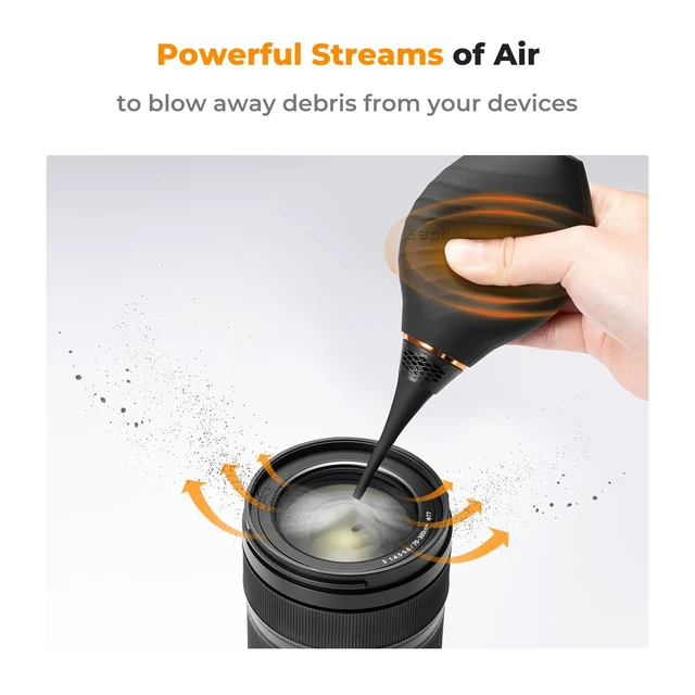 Alt view image 3 of 7 - K&F CONCEPT Soft Tip Strong Air Blower with Long Nozzle,Highly Elastic | Made of Silicone Material,Dual-Valve Silicone Blower,Ergonomic Design for a Comfortable Grip,for Cleaning Lenses Filters,MB02
