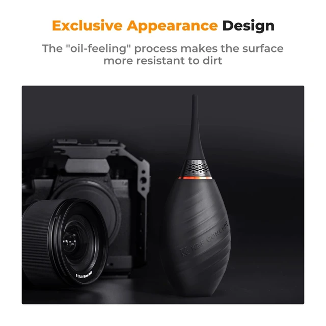 Alt view image 2 of 7 - K&F CONCEPT Soft Tip Strong Air Blower with Long Nozzle,Highly Elastic | Made of Silicone Material,Dual-Valve Silicone Blower,Ergonomic Design for a Comfortable Grip,for Cleaning Lenses Filters,MB02
