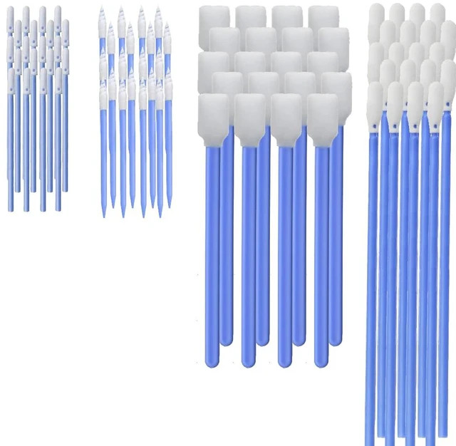 Main image of Wellgler's Foam Cleaning Swabs, Lint Free Foam Tip Swabs Kit,for DTF Printer Printhead Maintenance, Electronics, Gun Cleaning, Car Detailing and Cleanroom Use (4Types, 200 Pack)