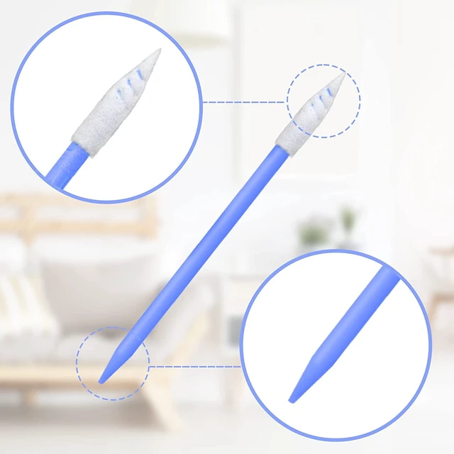 Alt view image 4 of 7 - Wellgler's Foam Cleaning Swabs, Lint Free Foam Tip Swabs Kit,for DTF Printer Printhead Maintenance, Electronics, Gun Cleaning, Car Detailing and Cleanroom Use (4Types, 200 Pack)