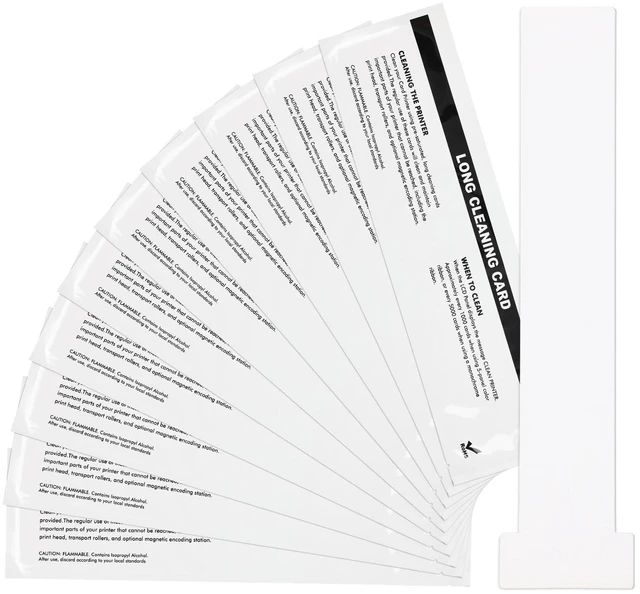 Main image of Feifeiya Set of 10 Cleaning Cards Kit for ID Card Printer | Daily Maintenance with Cleaning Kit, Keep Printing Performance, Print Head Clean, Extends Device Life