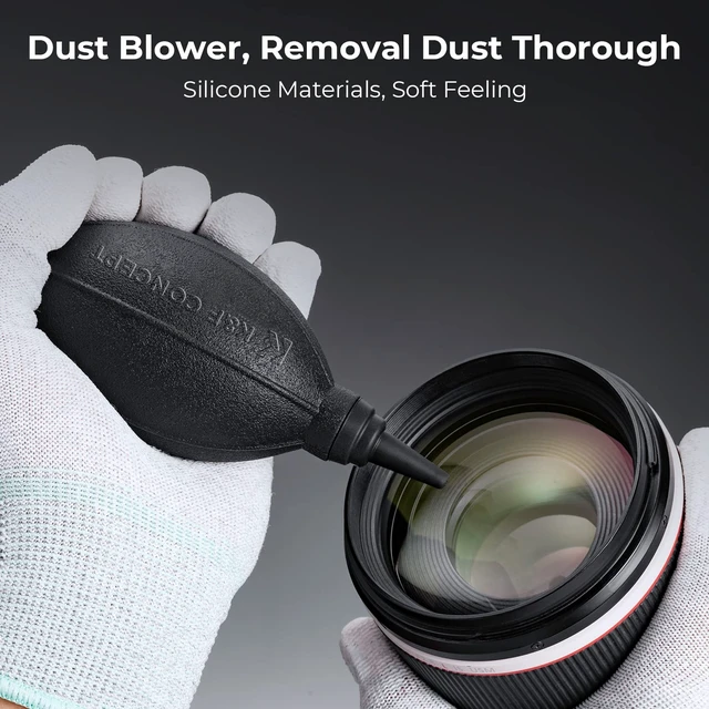 Alt view image 7 of 7 - K&F CONCEPT 6 in 1 Camera Cleaning Kit for Canon Nikon Camera Clean | Full Frame Cleaning Wand X2,Strong Blower,Microfiber Cleaning Cloth X2 Machine Washable and Reusable,Replaceable Cleaning Pen