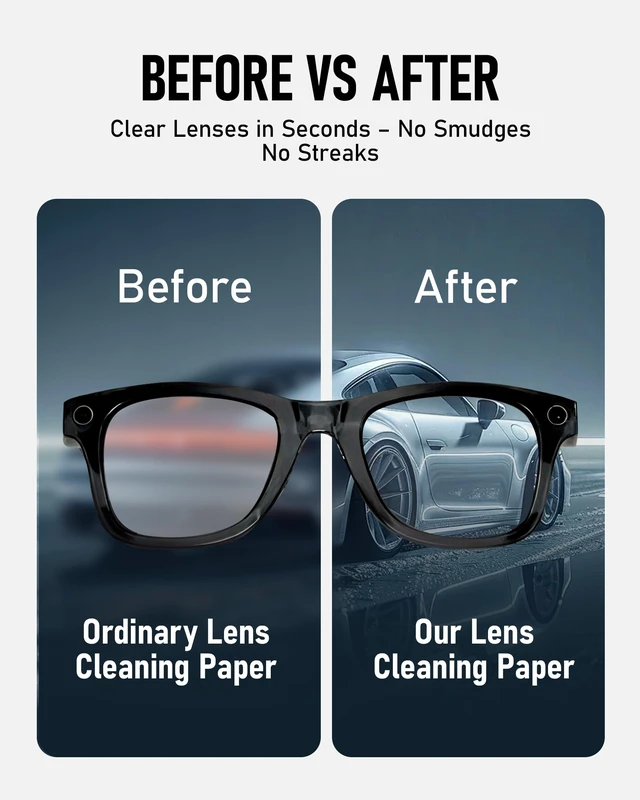 Alt view image 5 of 7 - Smart Glasses Accessories Kit for Ray-Ban & Oakley Meta with Storage Case | 6 Pairs Nose Pads + 2 Holder Pairs | Adjustable Anti-Drop Lanyard | 6 Lens Cleaning Wipes | Fits Wayfarer,Headliner & Skyler