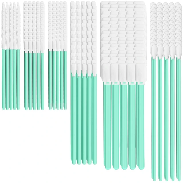 Main image of Quuztao 300 Pcs Lint Free Cleaning Swabs, 6 Sizes for Electronics | tip kit for printer head, optics and precision gap cleaning